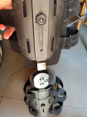 Thigh-calf brace with functional goniometer new
