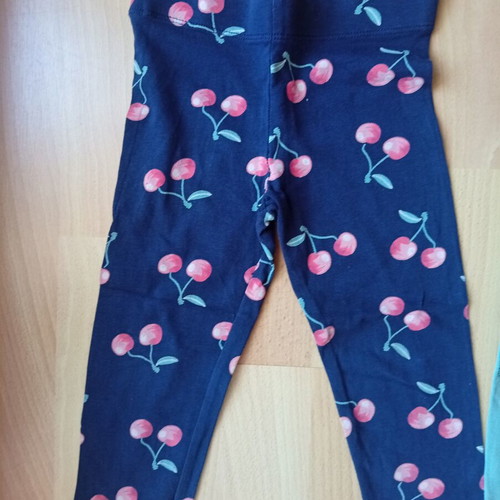 Girls' leggings pants and shorts used, ages 3-4, sizes 98-104 cm