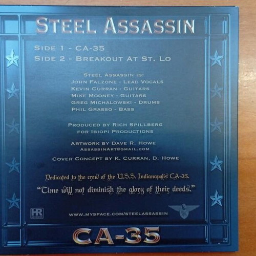 Steel Assassin CA-35 vinyl record, like new, US metal