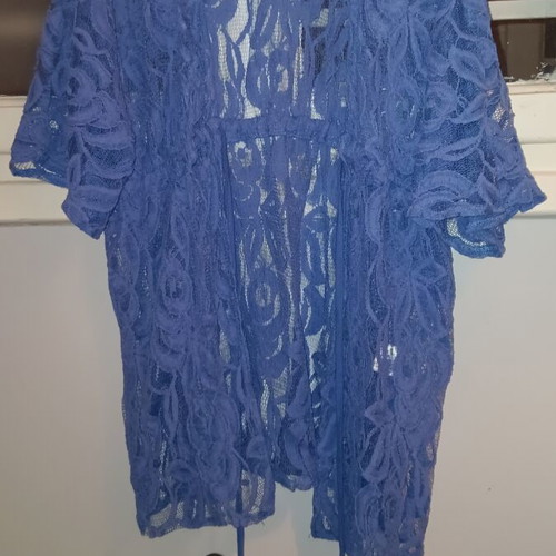 Benissimo lace kimono, blue, one size