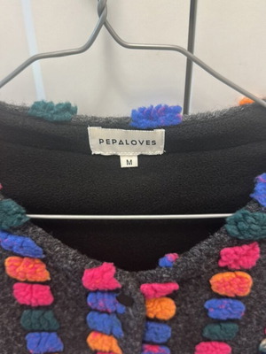 Pepaloves fleece jacket medium, like new, multicolor