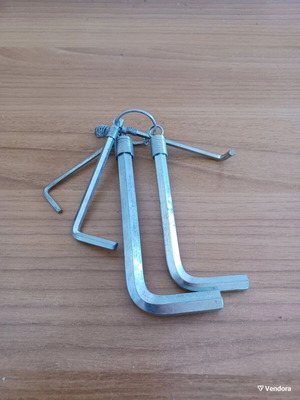 Alen set like new with 3 mm, 4 mm, 5 mm, 8 mm, 11 mm wrenches