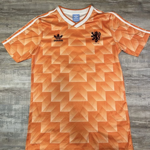 Adidas KNVB Netherlands Retro Soccer Jersey used, size L, orange