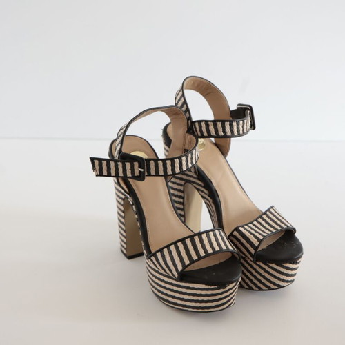Exe summer platform sandals, size 39, black and beige