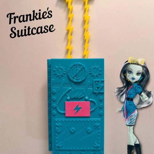 Monster High Frankie Stein Scaris City of Frights Blue Suitcase like new