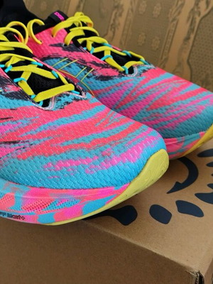 Asics Nimbus 25 athletic shoes like new, multicolor size 43.5
