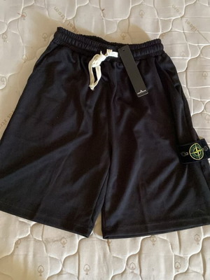 Stone Island shorts, black, casual summer style