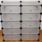 Plastic shoe rack