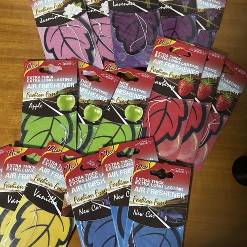 Car air freshener set 5 pieces new, assorted scents