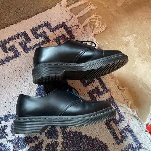 Dr. Martens 1461 Oxfords Mono Smooth Black Size 36 Like New