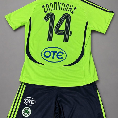 Panathinaikos Official Jersey and Shorts 2006-2007 Used Size L