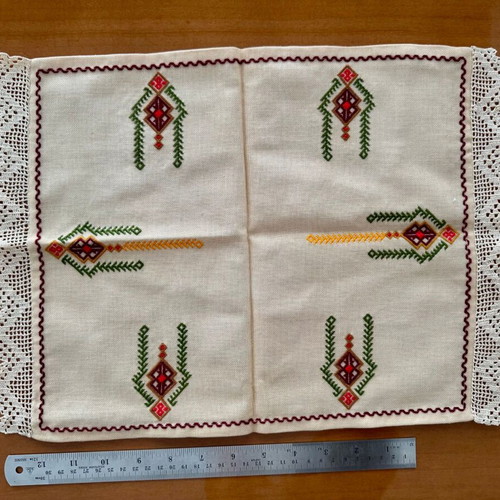 Handmade embroidered Semen from Crete 3 pieces new
