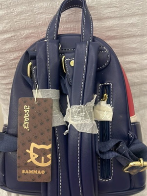Sammao backpack, beige and red