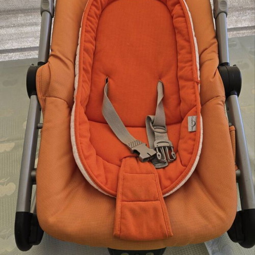 Baby Relax Peg-Perego μεταχειρισμένο με μουσική, πορτοκαλί και γκρι
