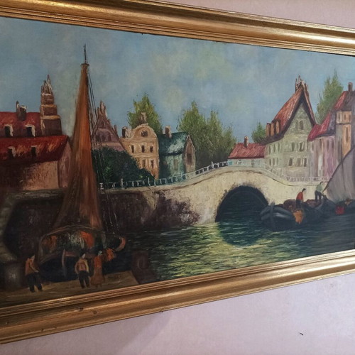 Painting like new with frame