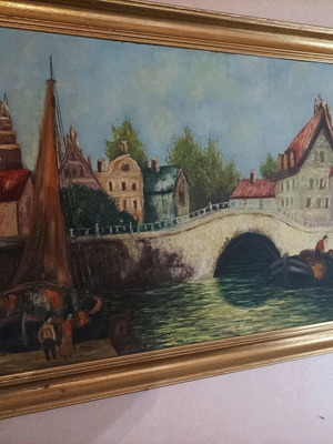 Painting like new with frame