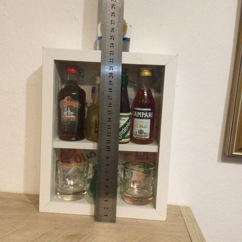 Mini bar box like new with sealed bottles