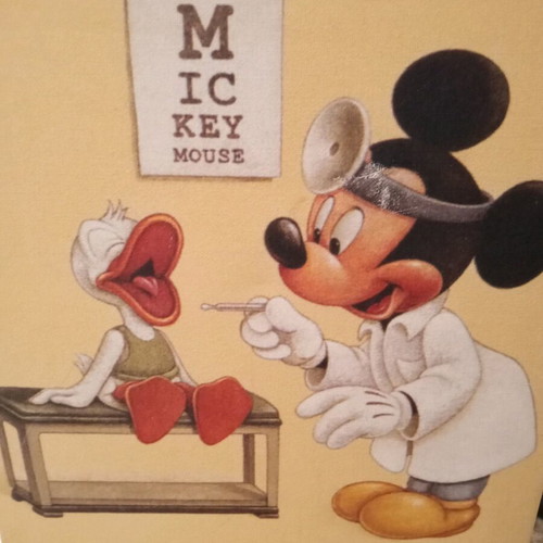 Mickey Mouse children's frame used, collectible 30x40