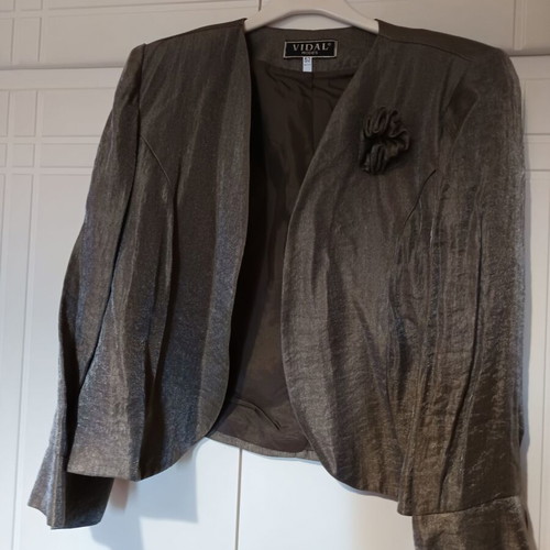 Vidal bolero jacket new, olive khaki, size XL