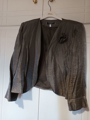 Vidal bolero jacket new, olive khaki, size XL