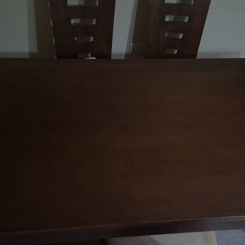 Dining table 90x200 cm with 6 chairs