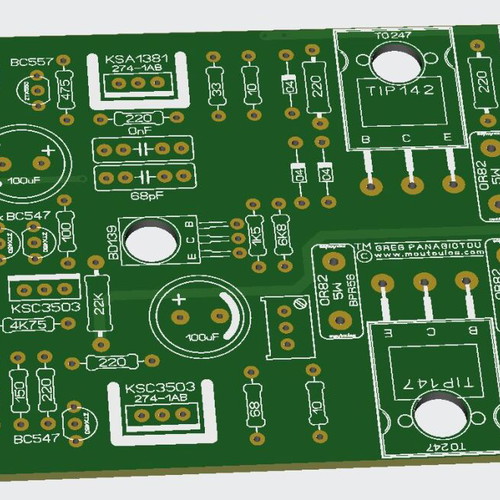 Audio Power Amplifier Class AB Nelson Pass AB100 PCB new