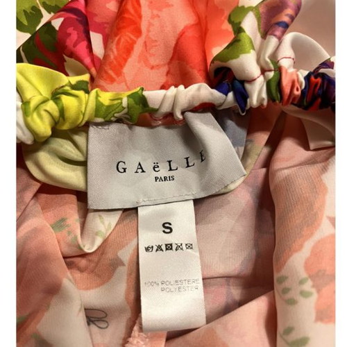 Gaelle Paris dress colorful silk used with open back