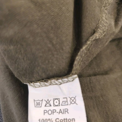 Pop Air T-shirt used, size Medium, khaki