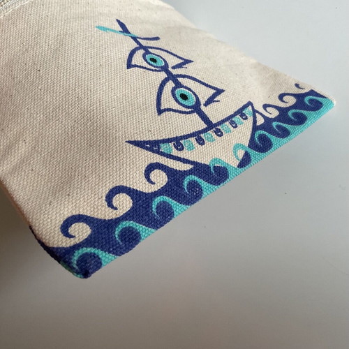 Summer wallet new, linen 16x12cm
