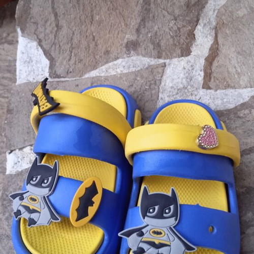 Boys' sandals used, size 26-27, blue and yellow