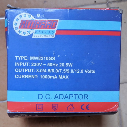 Amarad MW8210GS Adjustable AC/DC Power Adapter with Car Charger like new