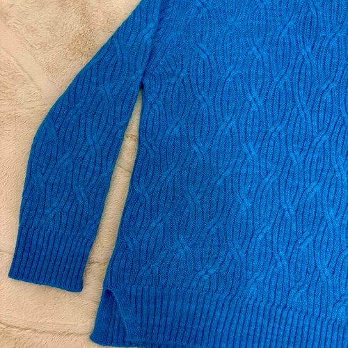 Massimo Dutti sweater blue, 100% wool, new, size L