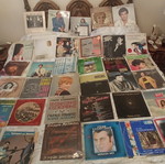 Vinyl records used collection