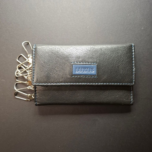 Luxus leather key wallet new, black