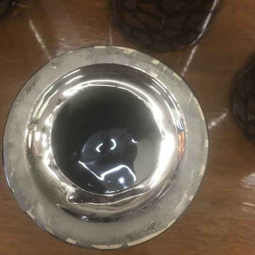 Reso candle holders like new, set of three sizes