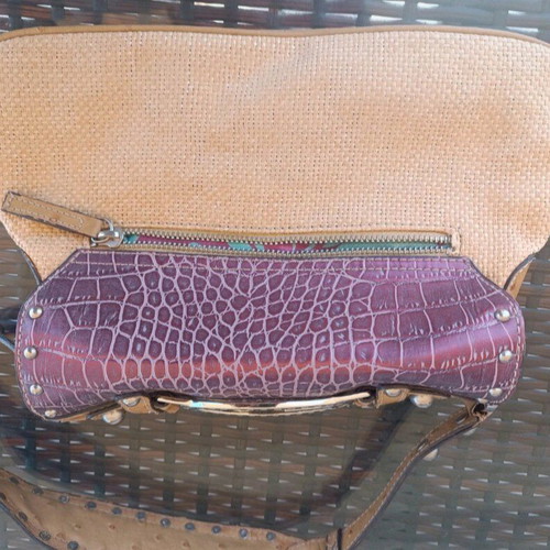 Guess vintage shoulder bag like new, beige and pink