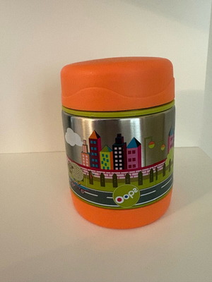 Oops City Thermos Food Container Stainless Steel 300ml like new