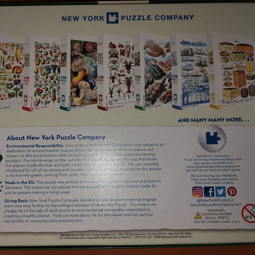 New York Puzzle Company Minerals 1000-piece puzzle