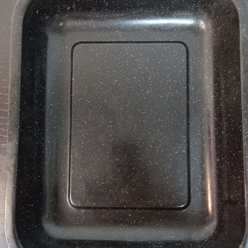 Rectangular enamel baking tray like new for EKG oven
