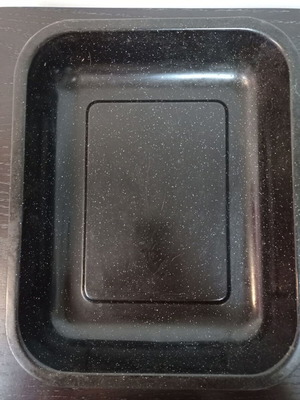 Rectangular enamel baking tray like new for EKG oven