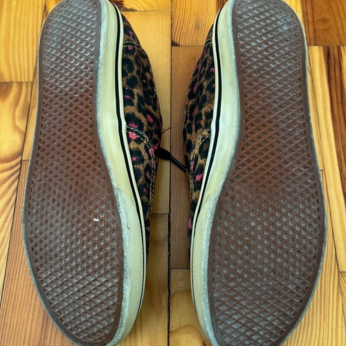 Vans Authentic Leopard Lo Pro shoes used, size 38, brown multicolor