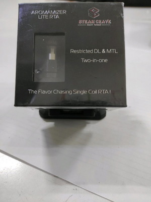 Aromamizer Lite RTA Steam Crave black steel new