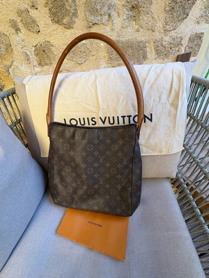 Louis Vuitton Looping GM shoulder bag used, brown monogram canvas