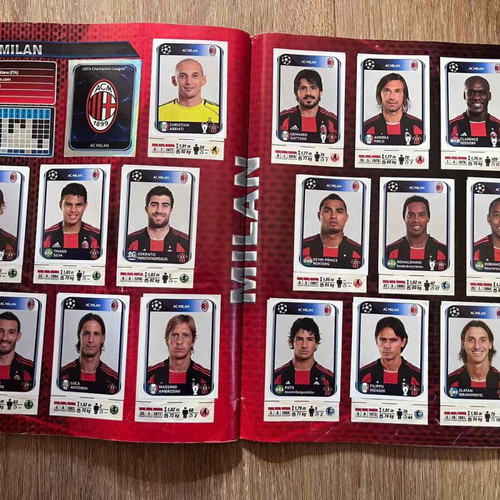 Panini Champions League 2010-11 Album used with 414 stickers