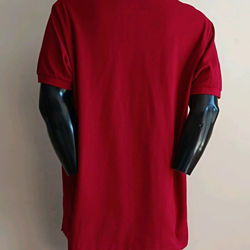Lacoste T-shirt 3XL new, dark burgundy, cotton piqué