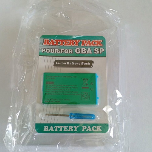 Rechargeable Li-ion Battery for Game Boy Advance SP New