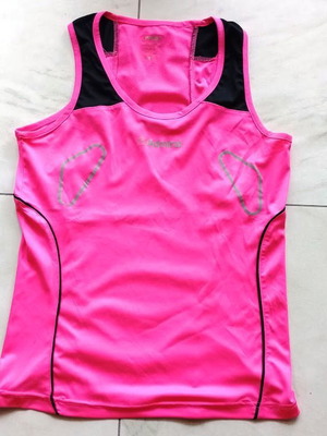 Admiral sleeveless sports top like new, pink and black, size S