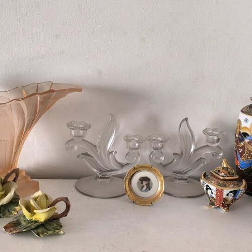 Various glassware used