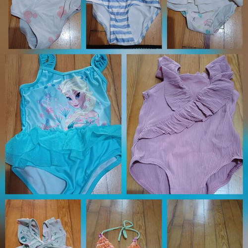Children's swimsuits used, pack of 8, size 1-1.5 years
