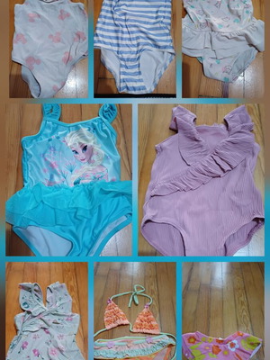 Children's swimsuits used, pack of 8, size 1-1.5 years